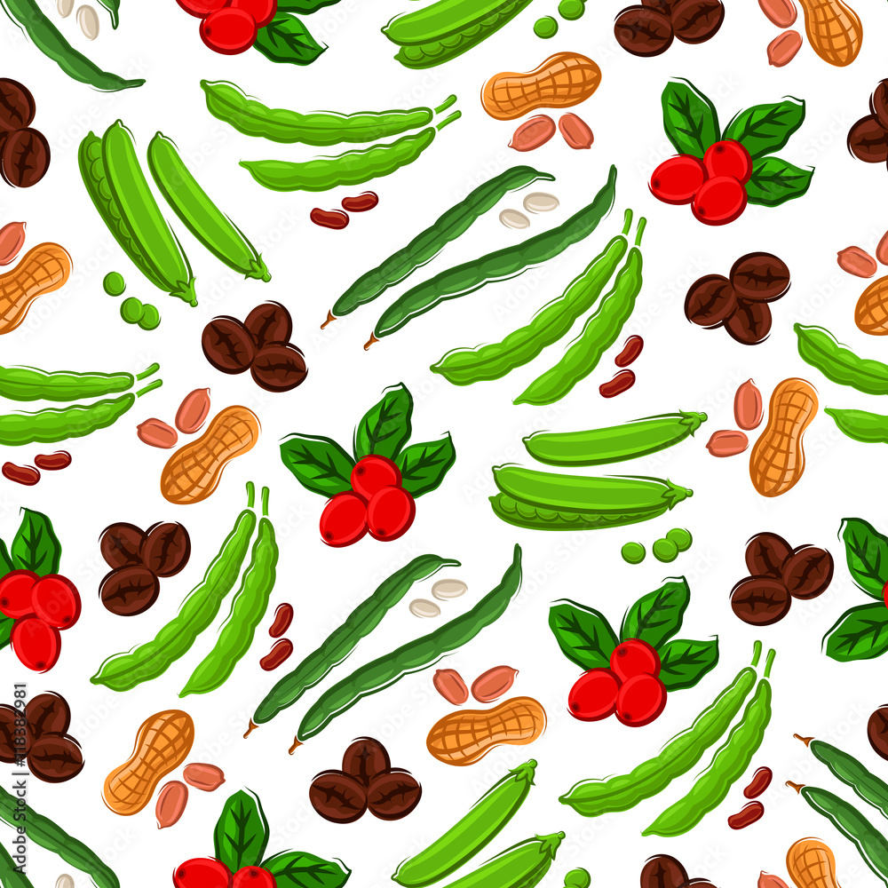 Vegetables, nuts, berries semaless background Vegetables, nuts, berries semaless background