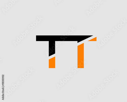 Letter T and T logo template
