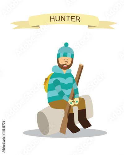 Cartoon hunter