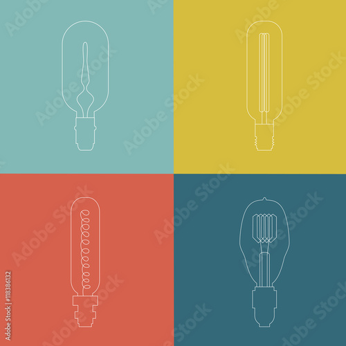 Vector Lightbulb Icon Set