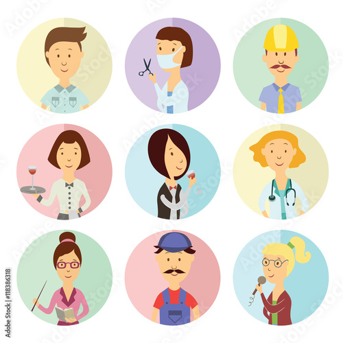 People professions icons