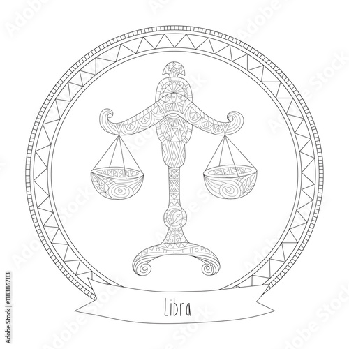 Libra - Coloring for Adults