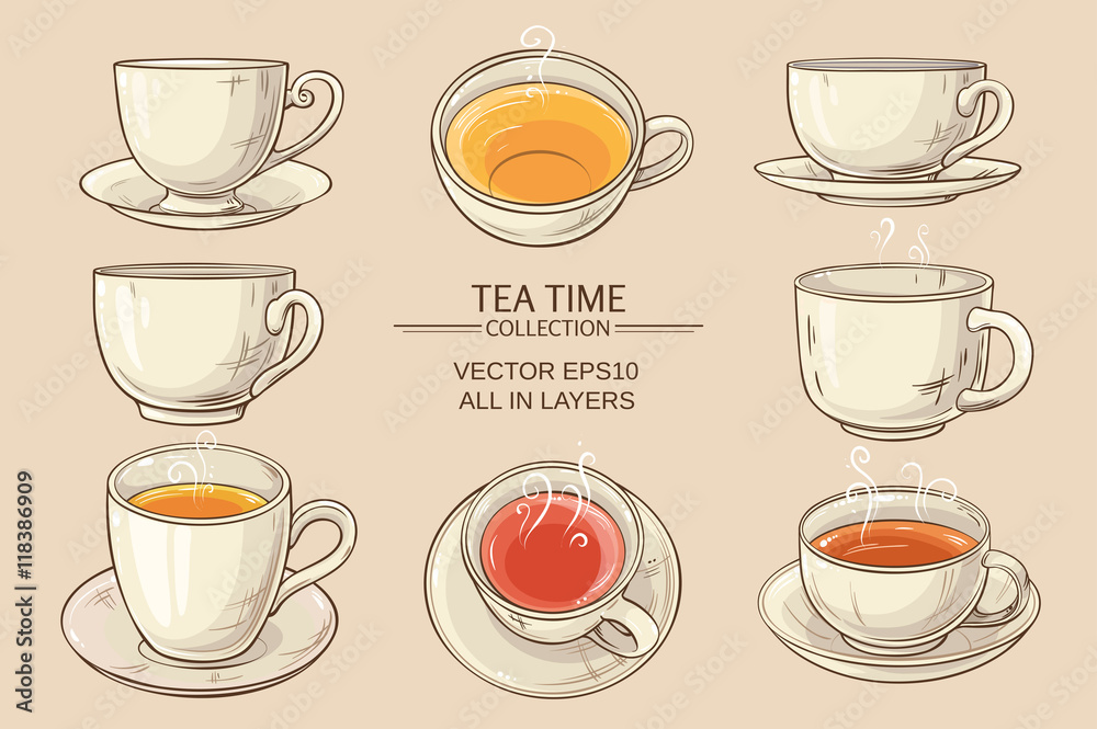 tea cups set tea cups set