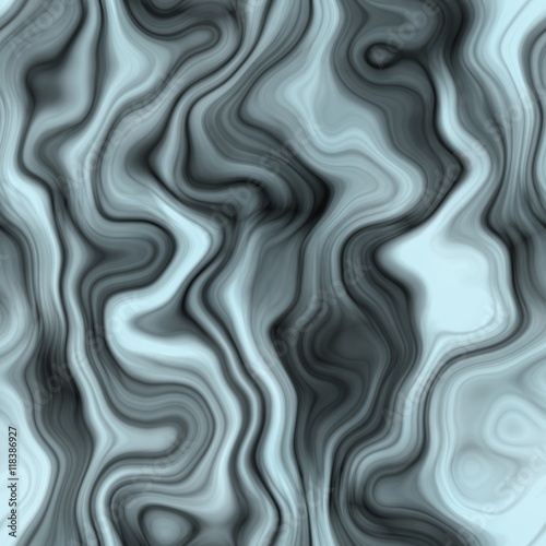 Abstract light blue and black wavy image
