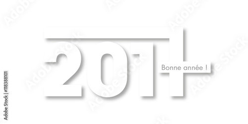 Greeting card for the New Year 2017 - Vector