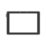 tablet device screen touch technology computer electronic vector isolated illustration