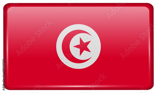 Free Download Flags Tunisia in the form of a magnet on refrigerator with reflections light. Vector - GFXLoad