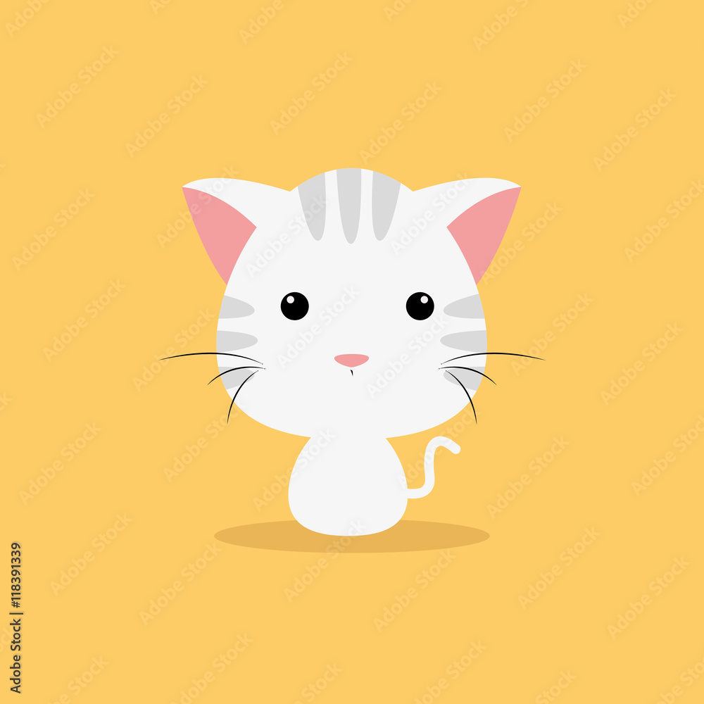 Obraz premium Cute Cartoon cat