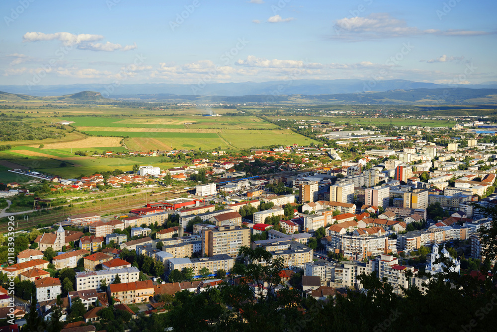 Deva city in Transylvania, Romania, Europe