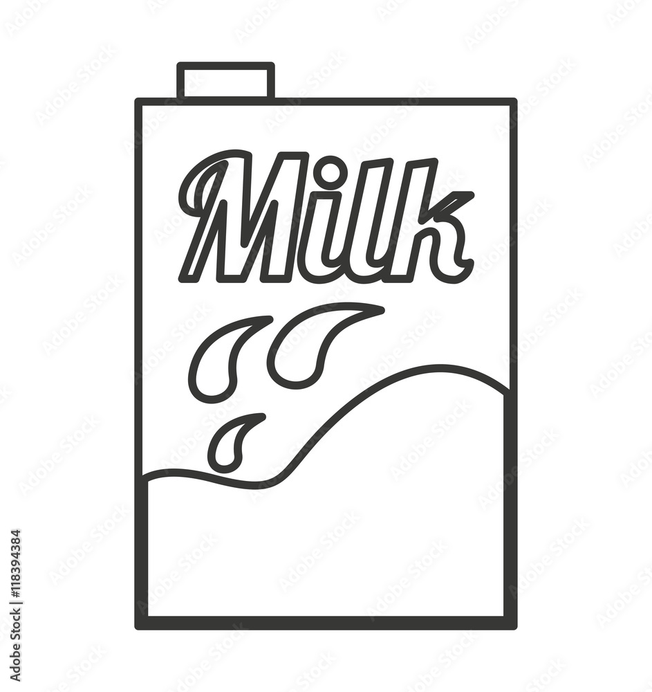 milk box container carton icon