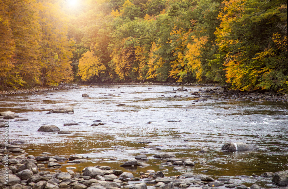 Obraz premium Spadek rzeki