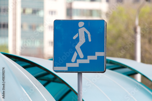 sign underpass in the city