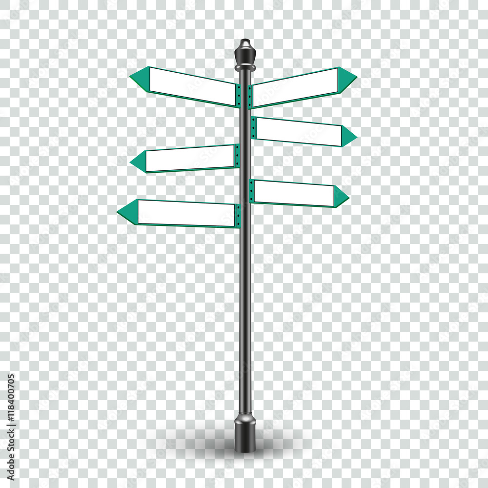 Obraz premium Blank Direction arrows signs for copy space