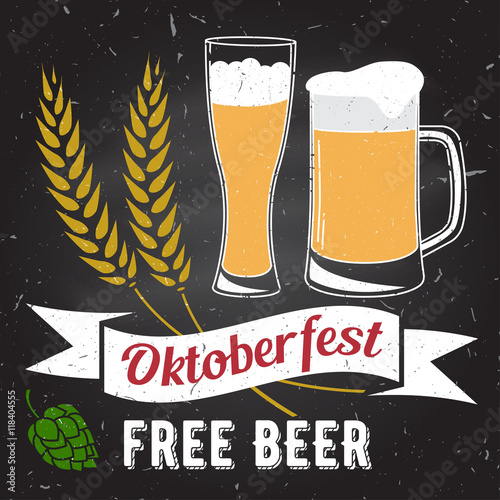 Oktoberfest vector illustration.