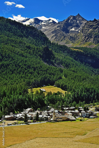 village Rhemes Notre Dame in Aosta valley photo