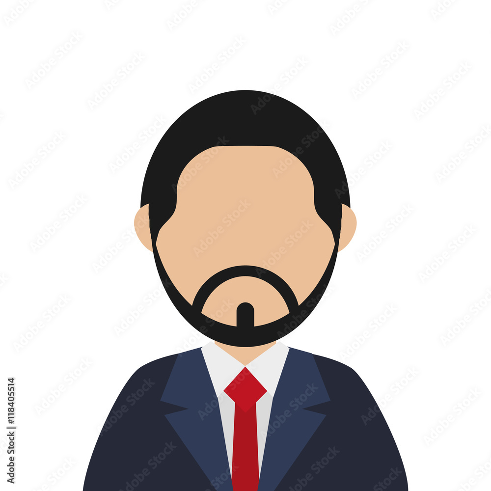 flat design bearded faceless man portrait icon vector illustration flat design bearded faceless man portrait icon vector illustration