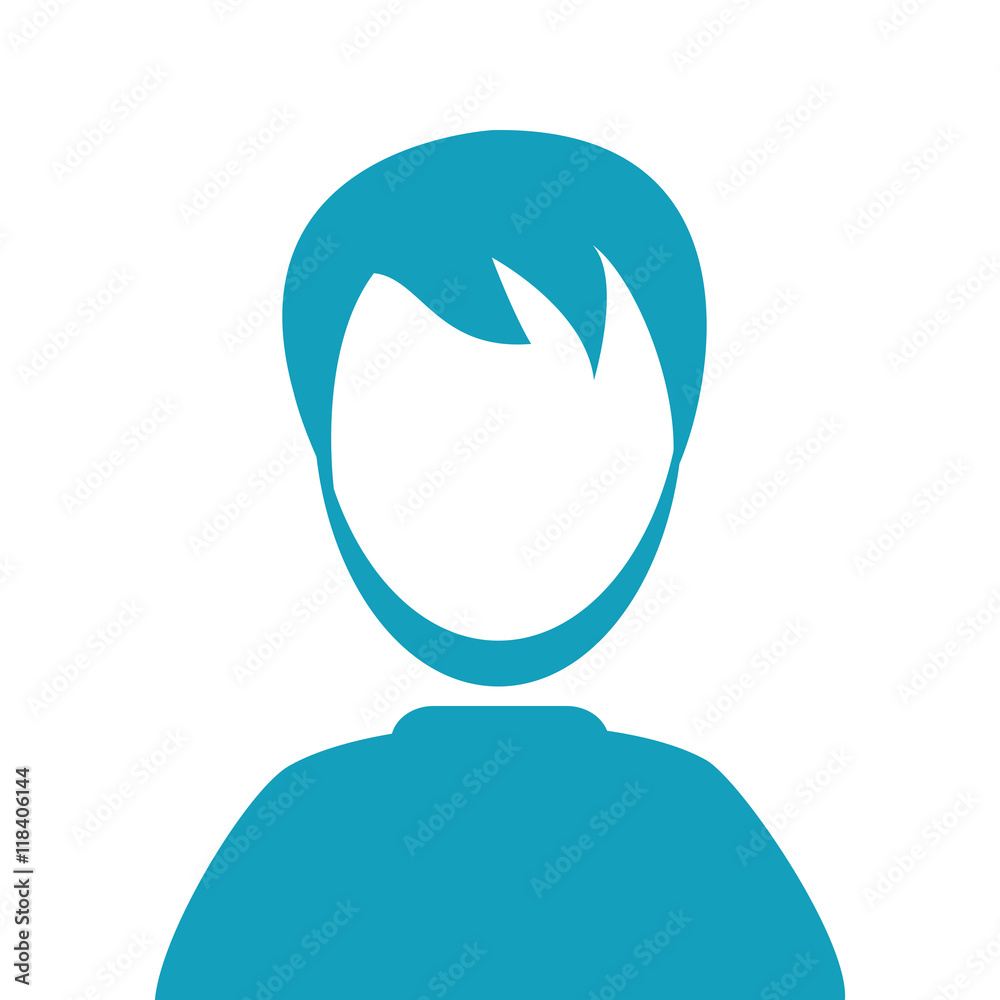 flat design faceless man portrait icon vector illustration flat design faceless man portrait icon vector illustration