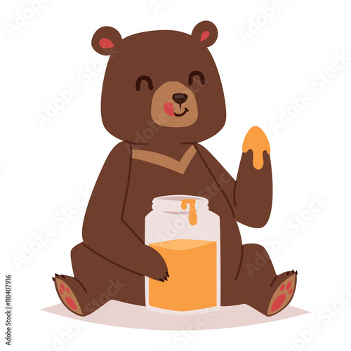 Cartoon bear vector haracter