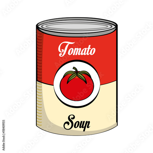 tomato can isolated icon