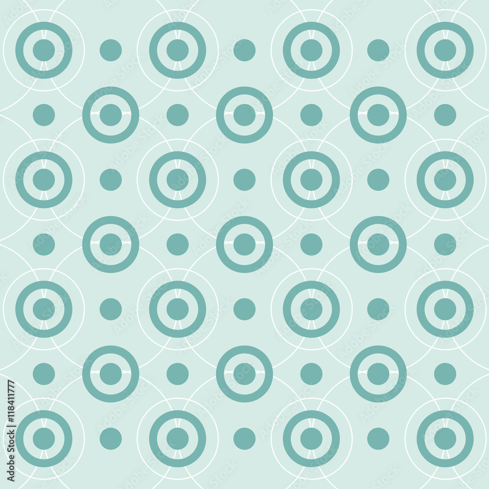 flat design geometrical circular pattern background vector illustration