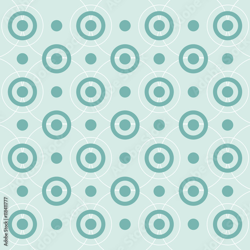 flat design geometrical circular pattern background vector illustration