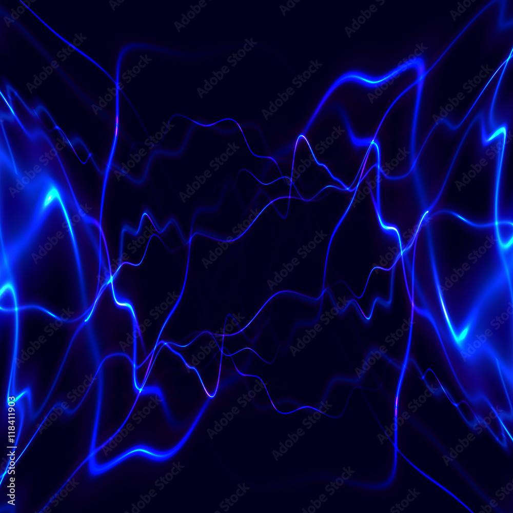 Obraz premium Lightning background. Energy explosion. Vector illustration.