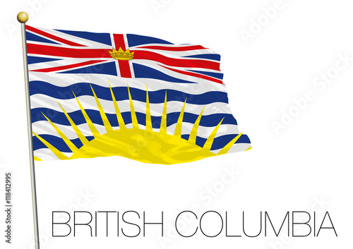 British Columbia flag, Canada 