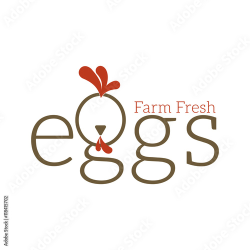 Chiken Farm Fresh Egg Logo