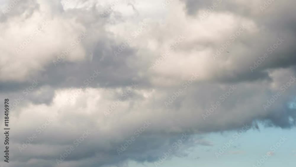 Timelapse of flying clouds over blue sky Timelapse of flying clouds over blue sky
