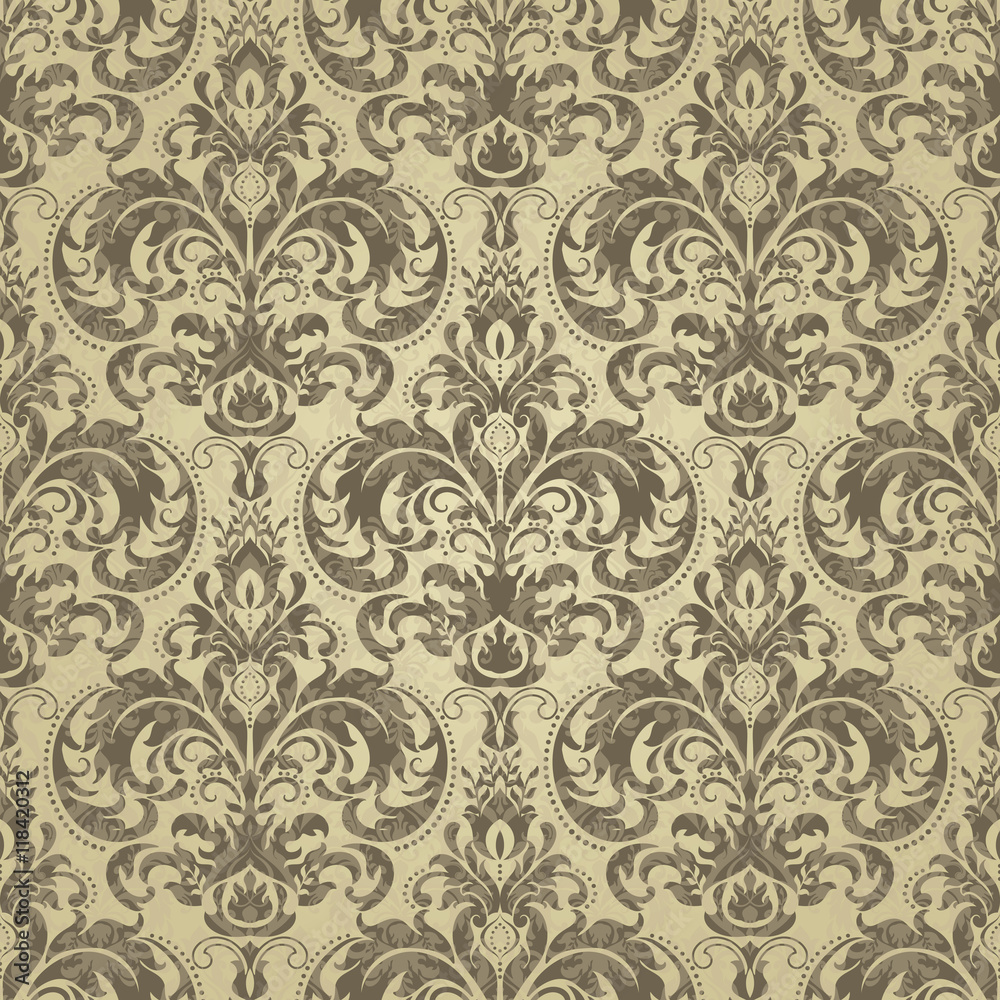 Wallpaper in the style of Baroque. Pattern design, decorative retro decor, vector illustration.
Wallpaper in the style of Baroque. Pattern design, decorative retro decor, vector illustration.