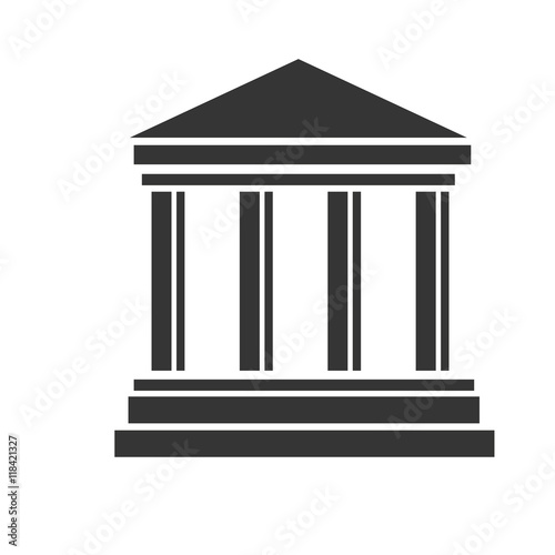 bank building banking financial economy money exterior courthouse vector illustration isolated