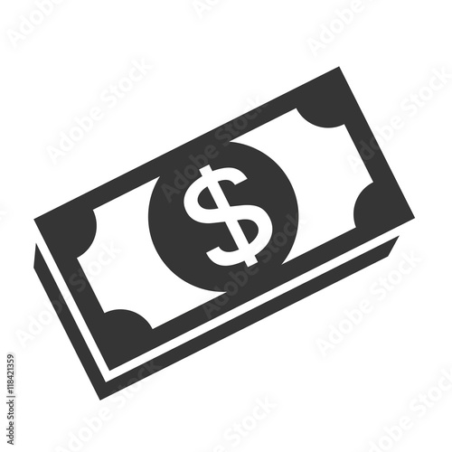 bill money cash economy financial fortune rich bank vector illustration isolated