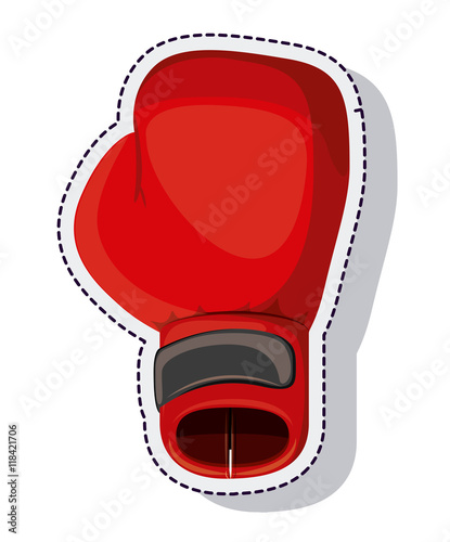 boxing gloves isolated icon vector illustration design