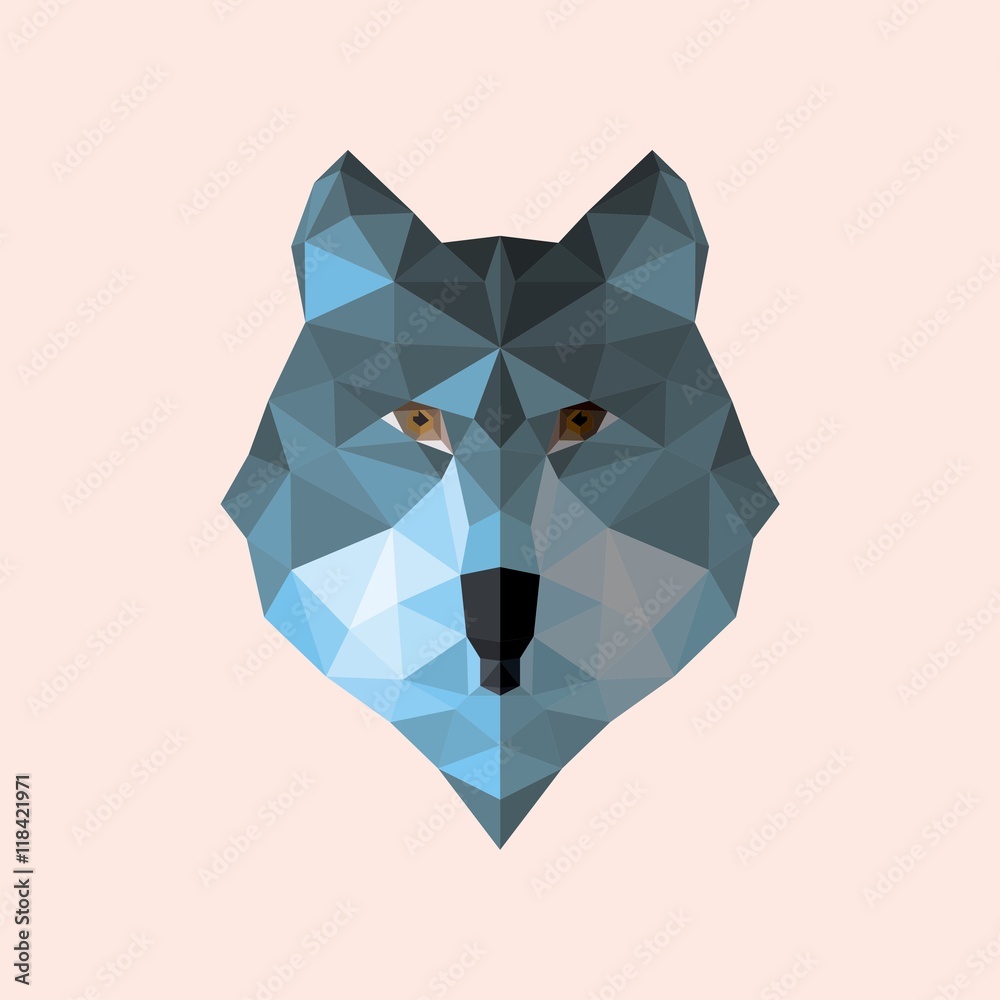 Wolf Low Poly Art Stock Vector Adobe Stock Wolf Low Poly Art Stock Vector Adobe Stock