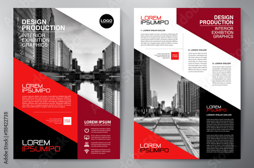 Business brochure flyer design a4 template.
