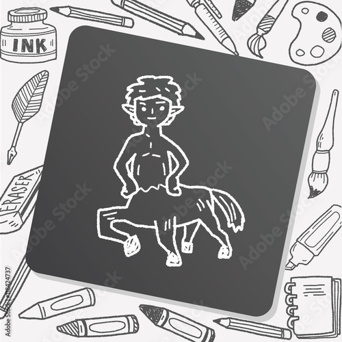 centaur doodle