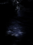 River at night with copy space