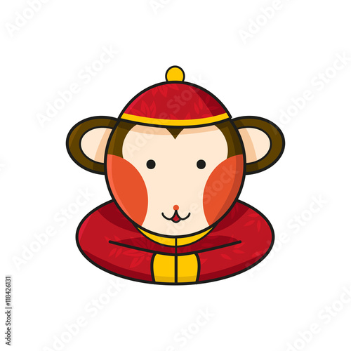 Monkey Chinese Happy New Ye...