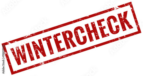 Wintercheck stempel rot