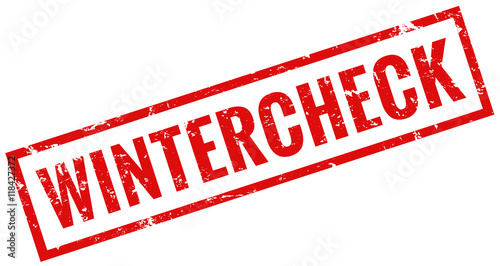 Wintercheck stempel rot