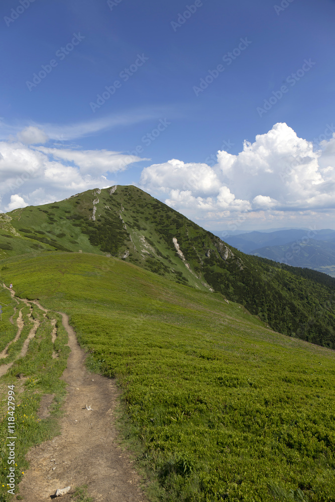 Big Krivan, the highest Peak in Mountains Little Fatra in Slovakia