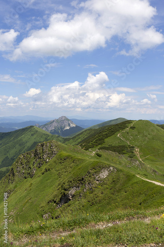 Big Rozsutec, the high Peak in Mountains Little Fatra in Slovakia