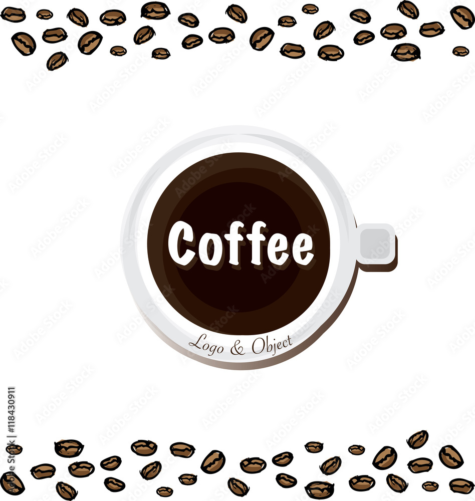 Obraz premium coffee logo object A