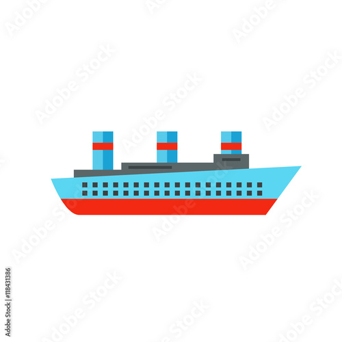 Isolated Steamship Icon