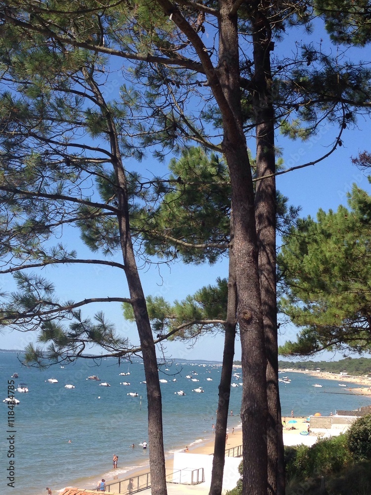 vue sur plage du Pyla