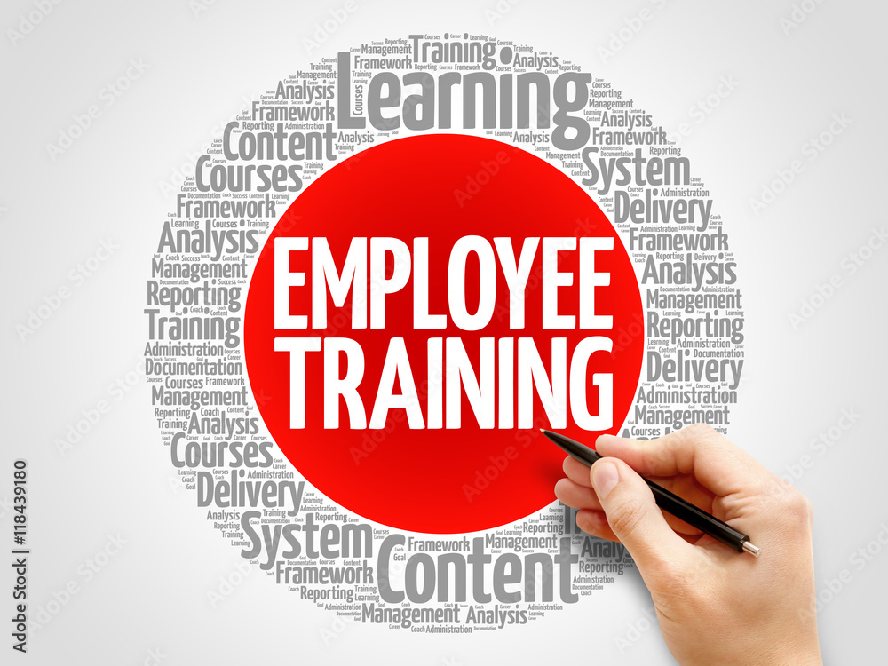 Employee Training word cloud collage, business concept background Employee Training word cloud collage, business concept background