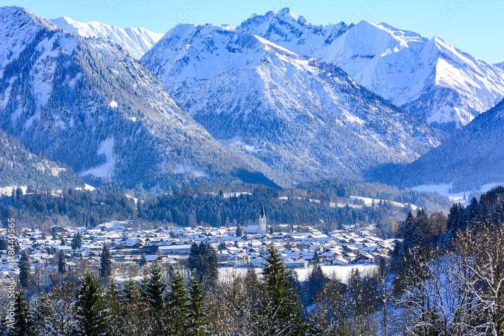 Winterliches Oberallgäu nahe Oberstdorf