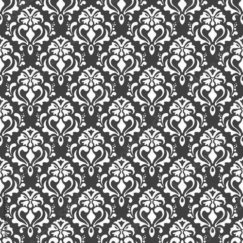 Vector seamless pattern. Modern Stylish Texture. Repeating Geometric Background. Black and White Colors. Wallpaper for invitations  greeting cards  web page