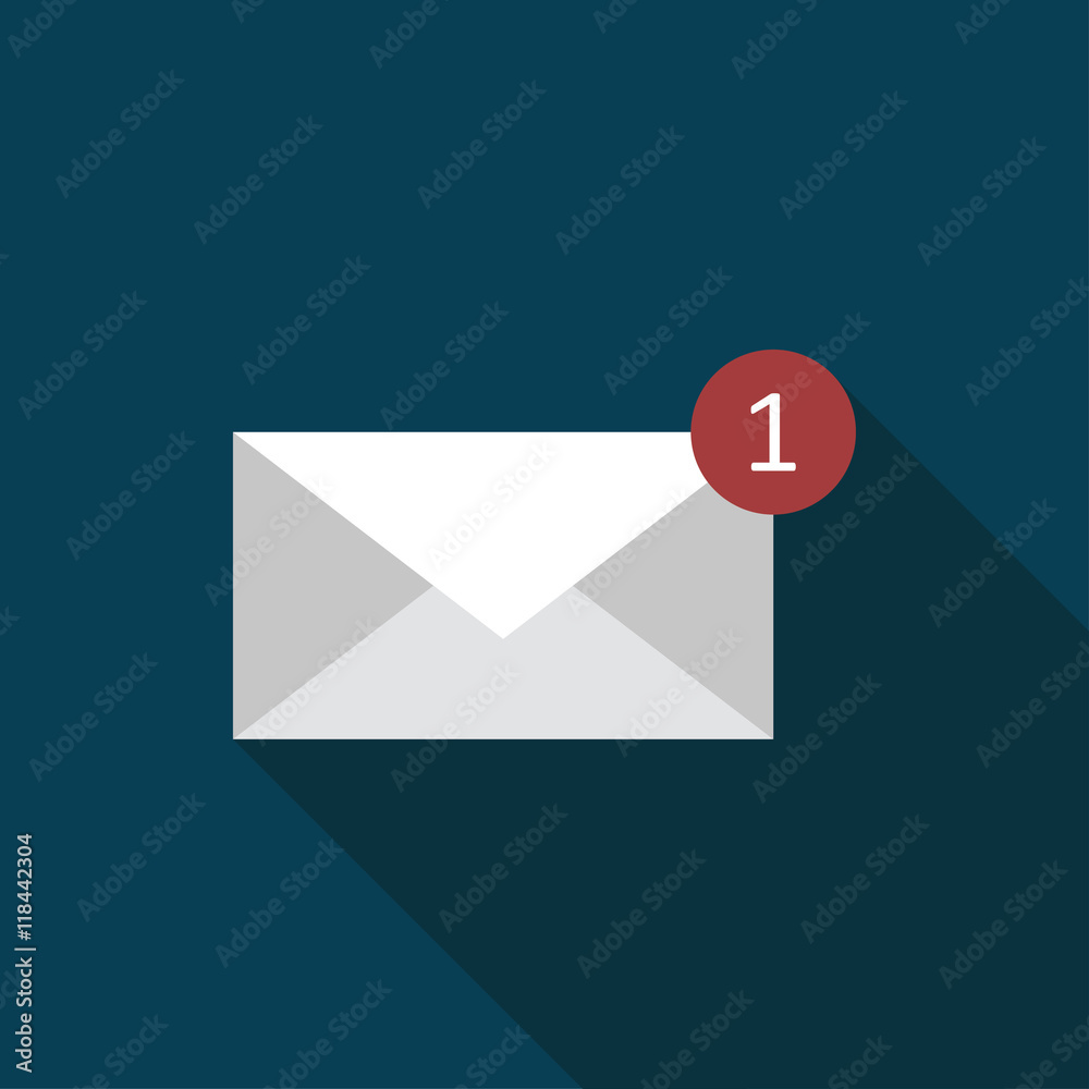 Mail icon flat illustration Mail icon flat illustration