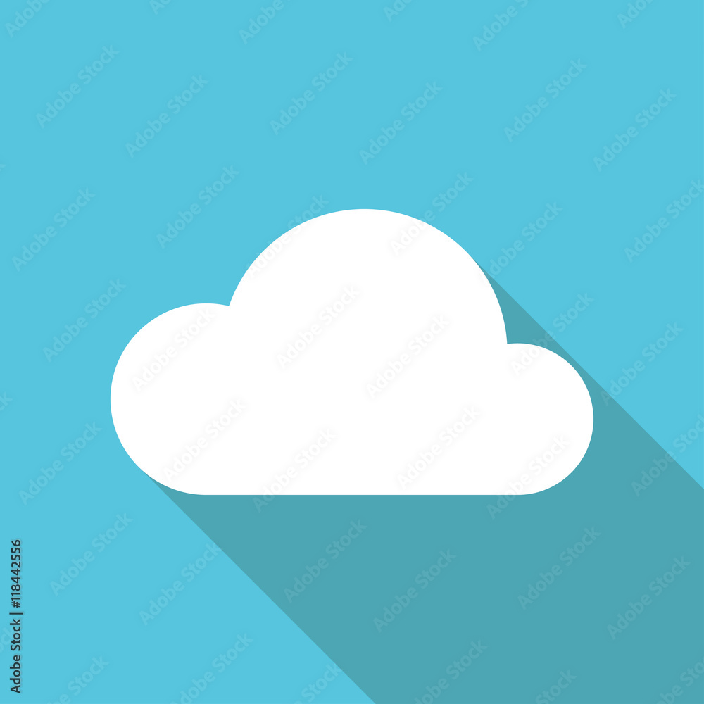 Cloud icon flat illustration Cloud icon flat illustration